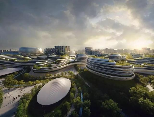 成都獨(dú)角獸島展覽會(huì)議中心接近完工，扎哈事務(wù)所打造科技新地標(biāo)